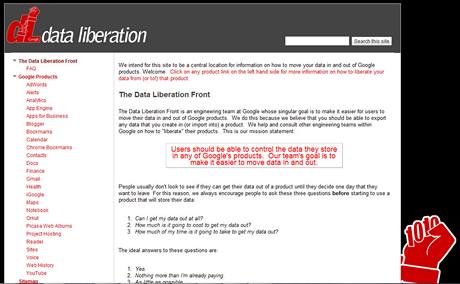 Google Data Liberation Front