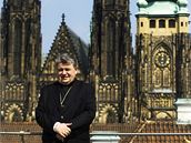 Kardinál Dominik Duka na střeše Arcibiskupského paláce na Hradčanském náměstí v Praze. Kardinál Dominik Duka na střeše Arcibiskupského paláce na Hradčanském náměstí v Praze.