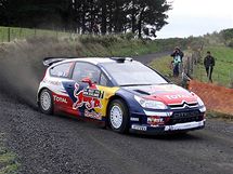 Sbastien Ogier na trati Rallye Nov Zland.