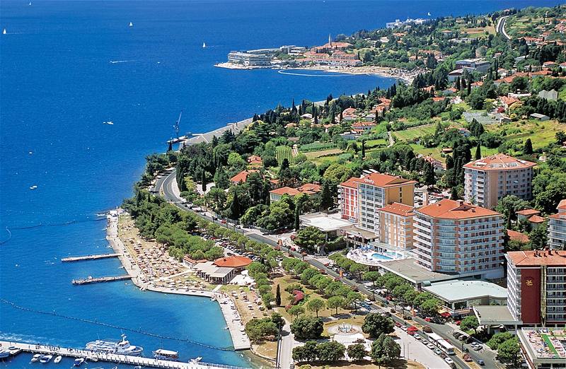 Slovinsko, pobeí u Portoroe