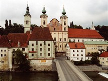 Rakousko, pvabn panorma msta Steyr