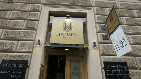 Nov otevená brnnská restaurace Hansen v Besedním dom