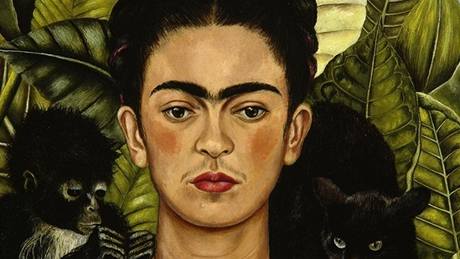 Frida Kahlo: Autoportrét s trnovým náhrdelníkem, 1940 