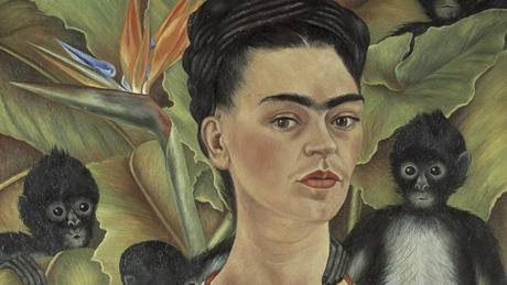 Frida Kahlo: Autoportrét s opicemi, 1943 