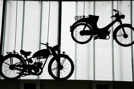Výstava motocykl v technickém muzeu v Sinsheimu