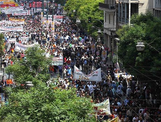 ekové znovu vstoupili do generální stávky (20. kvtna 2010)