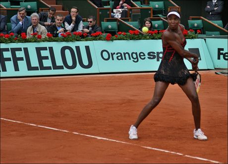 Roland Garros - Venus Wiliamsov v akci