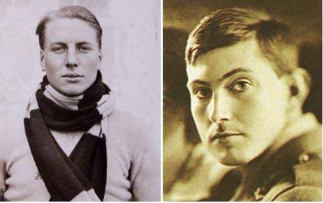 Horolezci Andrew Irvine (vlevo) a George Mallory 