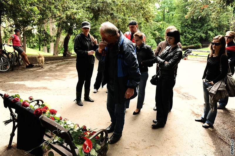 Lidé na Petra Muka vzpomínají i v praském parku Grébovka