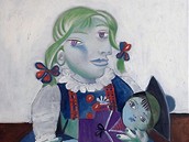 Pablo Picasso - Maya s panenkou (1938)