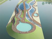 Nvrh aquaparku u Libeskho mostu - nadhled