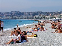 Hlavn pl pod Promenade des Anglais v Nice