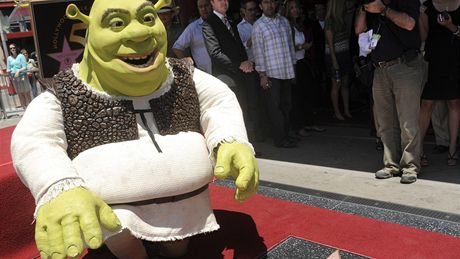 Zlobr Shrek získal hvzdu na hollywoodském chodníku slávy