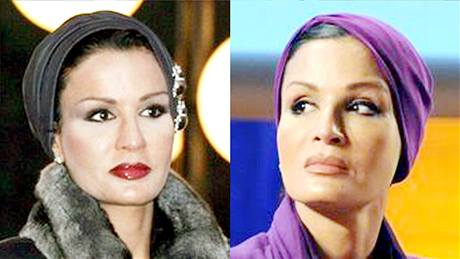 Sheikha Mozah Bint Nasser al Missned, první dáma Kataru. Sheikha Mozah Bint Nasser al Missned, první dáma Kataru.