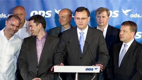 Tisková konference ODS k volebním výsledkm. (29. kvtna 2010)