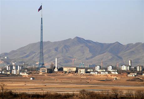 Severokorejsk msto Kijongdong le v demilitarizovan zn.