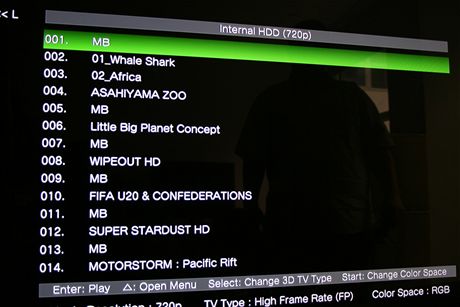 Sony 3D televize a Playstation 3 - speciln rozhran novho 3D firmwaru