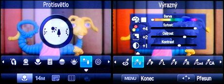 Samsung NX10 - obrazovky: scnick programy a pravy snmk