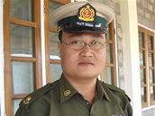 Major Sai Thein Win byl zapojen do jadernho programu zem. Fotografie z 6. ledna 2010