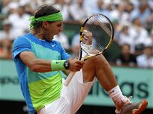 Rafael Nadal a jeho radost bhem finlovho zpasu.