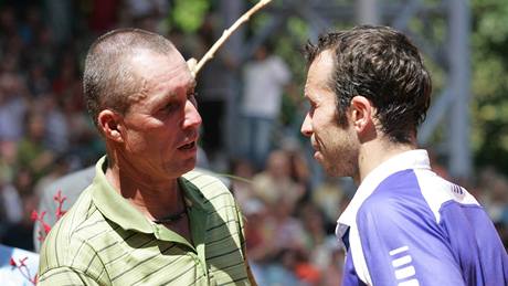 Radek tpánek (vpravo) v rozhovoru s Ivanem Lendlem.