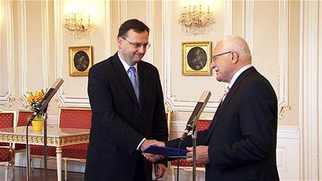 Petr Nečas a Václav Klaus Petr Nečas a Václav Klaus