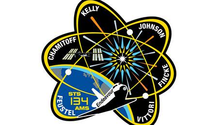 Logo poslední mise raketoplánu Endeavour, která poveze zaslané oblieje a jména 