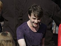 Daniel Radcliffe vt nvtvnky parku Harryho Pottera v Orlandu na Florid