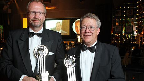 Jan Topholm a Erik Westermann společně založili byznys se sluchadly. Jan Topholm a Erik Westermann společně založili byznys se sluchadly.