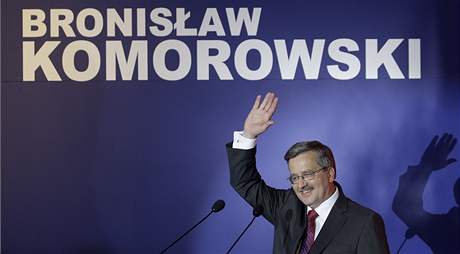 Polský prezidentský kandidát Bronislaw Komorowski