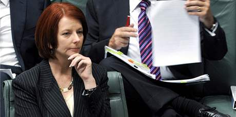 Nová australská premiérka Julia Gillardová (24. ervna 2010)