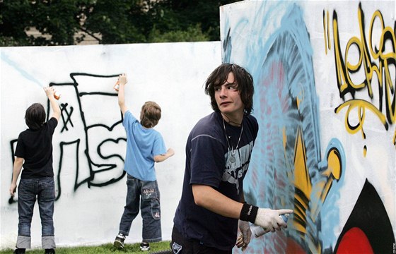 Legální plochy pro píznivce graffiti existují v desítkách eských mst. Ilustraní foto