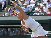 Petra Kvitov ve tvrtfinle Wimbledonu