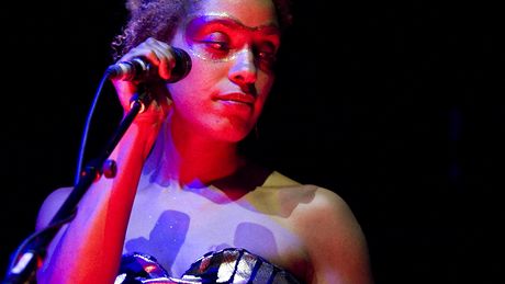 Martina Topley-Birdov vystoupila s Massive Attack na jejich praskm koncert (Tesla Arena, 21. ervna 2010)