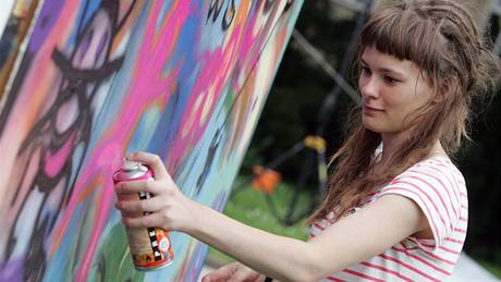 Na Obilním trhu soutěžili Brňané v malování graffiti Na Obilním trhu soutěžili Brňané v malování graffiti