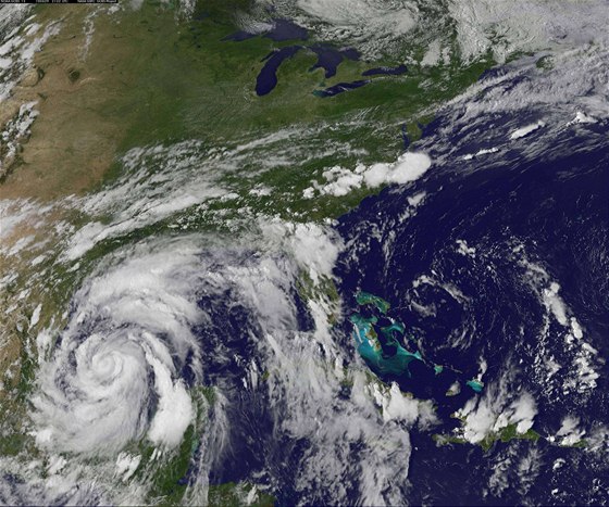 V Atlantiku zesílila tropická boue Alex na hurikán (29. erven 2010)