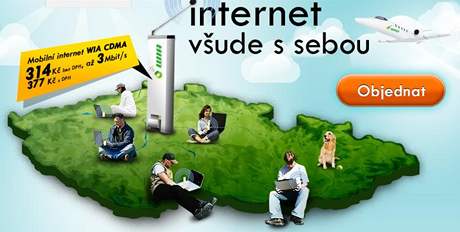 První virtuální operátor v esku nese jméno WIA. Nabízí bezdrátový mobilní internet