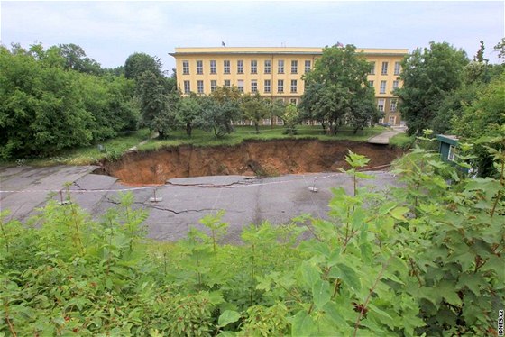 Naposledy se propadl tunel Blanka 6. ervence v zahrad ministerstva kultury.