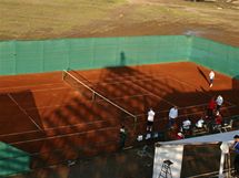 Trninkov dvorec v Coquimbu, djit tvrtfinle Davis Cupu Chile - esko