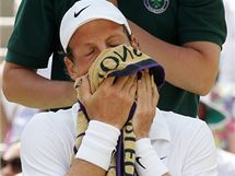 Tom Berdych ve finle Wimbledonu