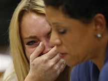 Lindsay Lohanov se po vynesen rozsudku rozplakala