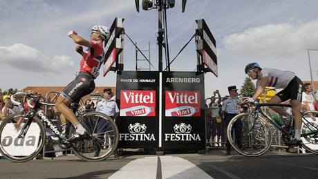 JÁÁÁ. Thor Hushovd vyhrál tetí etapu Tour de France.