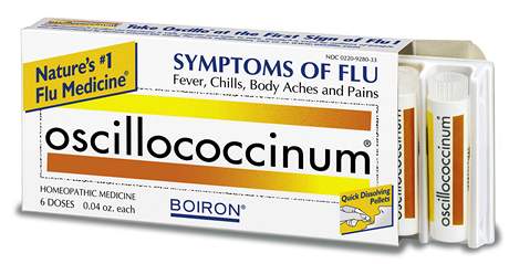 I u nás velmi dobe známé homeopatikum Oscillococcinum od firmy Boiron