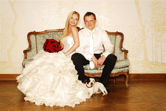 Svatební fotografie Víta Bárty s Kateinou Klasnovou