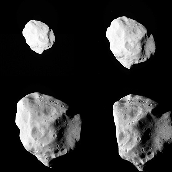 Fotografie poízená sondou Rosetta - planetka Lutetia