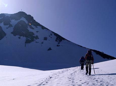 Stoupn na Wildspitze