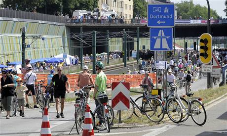 Festival na 60 kilometrech frekventovan nmeck dlnice A40