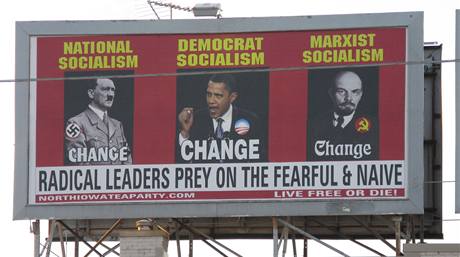 Billboard hnut Tea Party v severn Iow