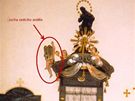Odcizen socha z kostela v eleicch - socha sedcho andla na kazateln