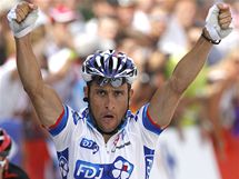 Sandy Casar, francouzsk vtz 9. etapy Tour de France. 
